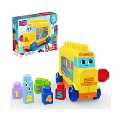 Mattel Fisher Price Mega Bloks Building Set Build And Learn Build And Count Bus JKG34
