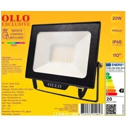 Προβολέας Ollo 20W / 1900 Lumen / Ac220-240V / Angle 110 / Vs121C-20W-Rgb