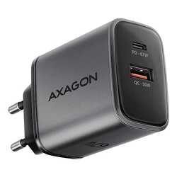 Φορτιστής Axagon Mobile Wall Usb 67W Gan 2Port Acu-Pq67