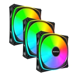 Case Fan 12cm Montech Rx120 Pro Black 3 In 1 Montech