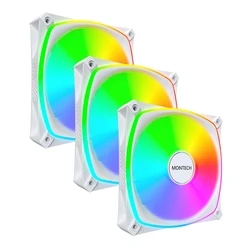 Case Fan 12cm Montech Rx120 Pro White 3 In 1 Montech