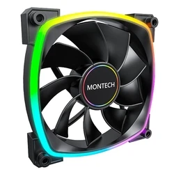 Case Fan 14cm Montech Rx140 Pwm Black Montech