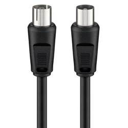 Καλώδιο Κεραίας Goobay αρσενικό σε θηλυκό 11722, <70dB, CCS, 2.5m, μαύρο