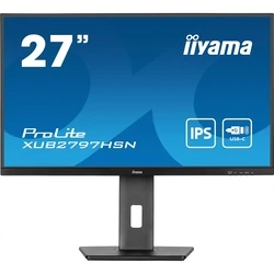 Monitor 27" Iiyama (1920x1080) ProLite XUB2797HSN-B2 16:9 FHD IPS 1ms 100Hz HDMI DP USB-C Black