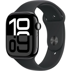 Smartwatch Apple Watch Series 10 Cellular 46mm Jet Black Aluminium with Black Sport - M/L