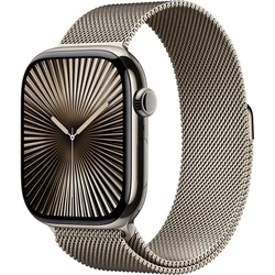 Smartwatch Apple Watch Series 10 Cellular 46mm Natural Titanium with Natural Milanese Loop - M/L