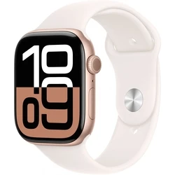 Smartwatch Apple Watch Series 10 Cellular 46mm Rose Gold Aluminium with Light Blush Sport - M/L