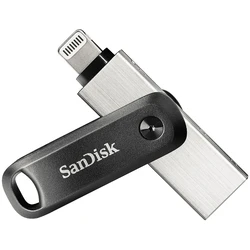 USB Flash 64GB USB 3.1 SanDisk iXpand Go Apple Lightning Black/silver