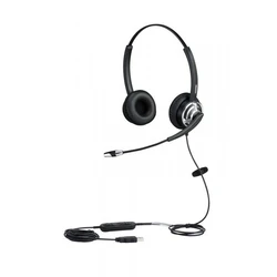 Ακουστικά VOIP Plusonic USB 8.2MS binaural, NC, Wideband