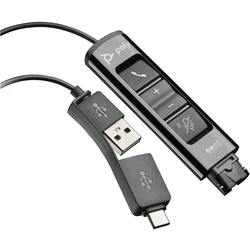 Αξεσουάρ Ήχου HP Poly DA75 Wideband QD to USB-Adapter (USB-A & USB-C)