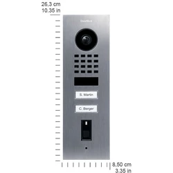 Θυροτηλεόραση DoorBird IP Video T?rst. D1102FV Fingerpr. Edels. V2A, Unterpu
