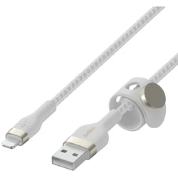 Καλώδιο USB Belkin PRO Flex Lightning/USB-A Apple zert., 3m, White