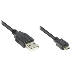 Καλώδιο USB Goodconnections USB 2.0 A > Micro-B (ST-ST) 1m Black