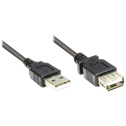 Καλώδιο USB Goodconnections USB-A 2.0 (ST-BU) 1,8m extensionsCable Black