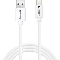 Καλώδιο USB Sandberg USB-C > USB 3.0 (ST-ST) 1m White