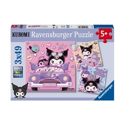 Ravensburger Puzzle Kuromi on Tour 3x49pcs