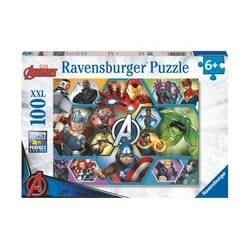 Ravensburger Παζλ Marvel Avengers Earth's Mightiest Heroes 100 τεμάχια XXL