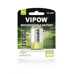 Επαναφορτιζόμενες Μπαταρίες Vipow HF9/250 9V 250mAh