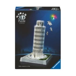 Ravensburger 3D Puzzle 3D Iconics Torre Pendente Di Pisa Night Edition 216 τεμαχίων