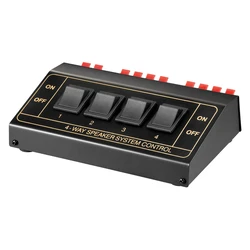 Switch ηχείων Goobay 4 σετ 11934, έως 200W, μαύρο