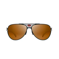 Γυαλιά Ηλίου Ανδρικά Bugatti Model 11 (11-BK-SS) - Μαύρο πλαίσιο, Καφέ φακοί