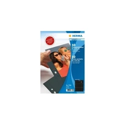 HERMA Φωτοθήκες 90 x 130 mm οριζόντιες μαύρες - 10 θήκες