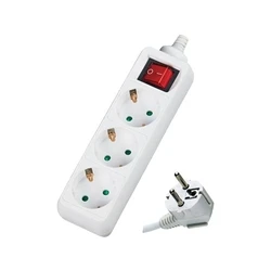 Πολύπριζο με διακόπτη 3 θέσεων 3x1,5mm DMPRO Power(DM103BK)