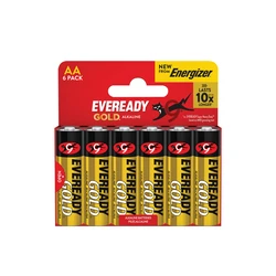 Αλκαλικές μπαταρίες σε EVEREADY GOLD from ENERGIZER ΑΑ-LR6 DHP6 EU