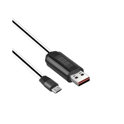 Καλωδιο USB Hoco - MicroUSB με Οθονη 1.2m Hoco U29 Λευκό