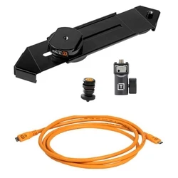 Tether Tools Optima 10G Mobile Tethering Kit with Small AeroTab (TetherPro Optima 10G USB-C to USB-C, 6 ft / 1.8 m)