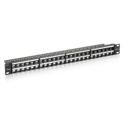 Patch Panel Equip 48x RJ45 Cat6 19" 1HE Keystone