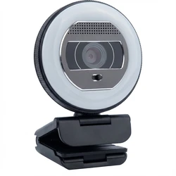 Webcam Wortmann Terra Halo LED Lichtkranz C1868pro Full HD Black