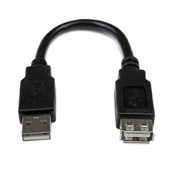 Αντάπτορας USB Startech USBEXTAA6IN USB A Μαύρο