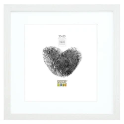 Deknudt Wooden Picture Frame with White Passe-partout 20 x 20 cm