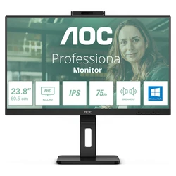 Monitor 23,8" AOC 24P3CW 16:09 HDMI+DP+USB-C IPS WebCam retail