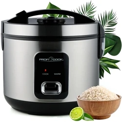 ProfiCook Rice Cooker PC-RK 1285, 3 L, 700 W, Stainless Steel