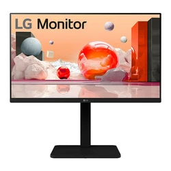 Monitor 24" (1920x1080) LG 24BA550-B 16:9 FHD IPS 5ms 100Hz DP HDMI VGA USB Speaker Pivot Black