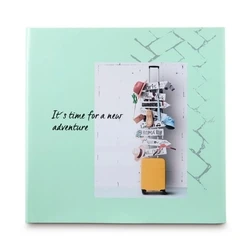 HAMA Jumbo Photo Album "Journey" 10x15 cm Green - Holds 200 Photos (22.5 x 22 cm)