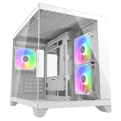 Cougar FV150 MINI Gaming Mini Tower Κουτί Υπολογιστή με Πλαϊνό Παράθυρο Λευκό