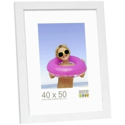 Deknudt S44CF1 Wooden Picture Frame 40 x 50 cm - White (no passepartout)