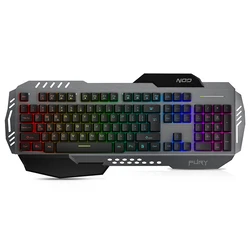 Gaming Πληκτρολόγιο Ενσύρματο NOD Fury Gaming with palmrest and RGB LED