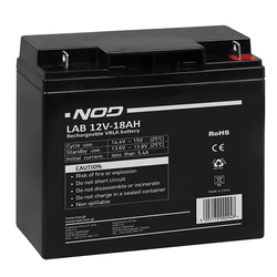 Μπαταρία Μολύβδου Nod LAB 12V 18AH