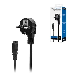 Καλώδιο Τροφοδοσίας Nod Schuko αρσενικό γωνία - IEC-320-C13 θηλυκό, 2m