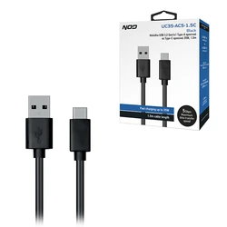 Καλώδιο USB Nod 3.2 Gen1x1 Τype-A αρσενικό σε Τype-C αρσενικό 35W, 1.5m