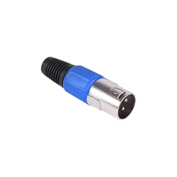 Default Blue Male XLR Connector DM 0054C