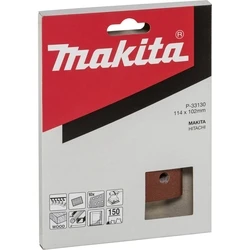 Makita Sanding Sheet Abrasive Paper K150 102x114 mm with Holes P-33130