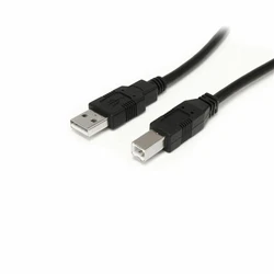 Startech Καλώδιο USB A σε USB B Μαύρο USB2HAB30AC
