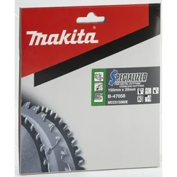 Makita Δίσκος Κοπής Μετάλλου 60 Δόντια 20 mm (B-47173)
