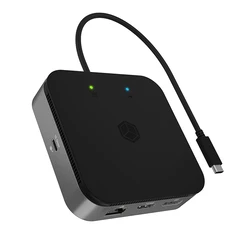 Docking Station Icy Box 7 θυρών με ενσωματωμένο Καλώδιο USB4 Gen 3x2 Type-C.