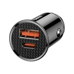 Φορτιστής Αυτοκινήτου Baseus Circular PD QC4.0+ 5A 30W (black)